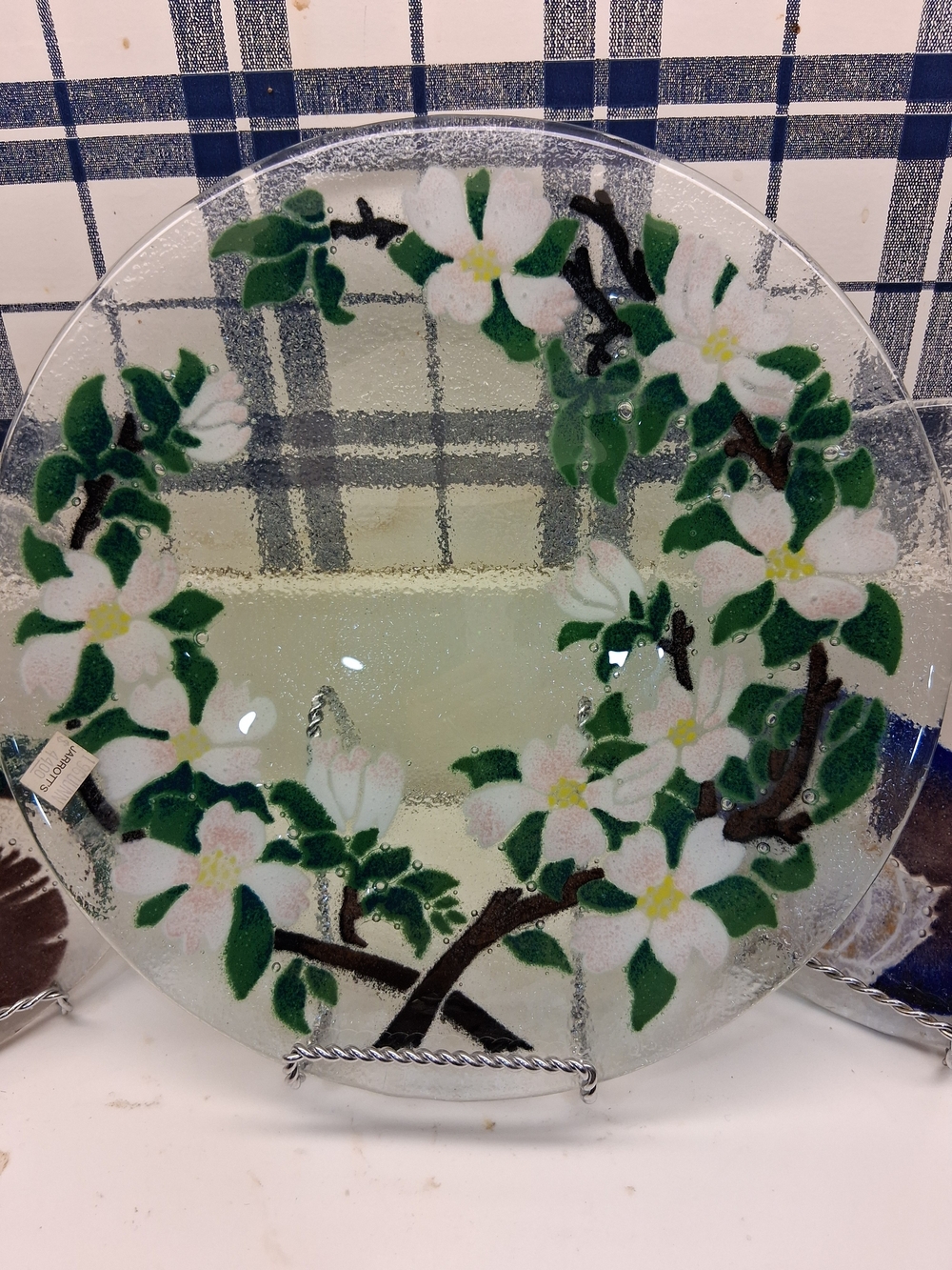 Peggy Karr Apple Blossom 11inch Plate. Only One In This Pattern For Sale .